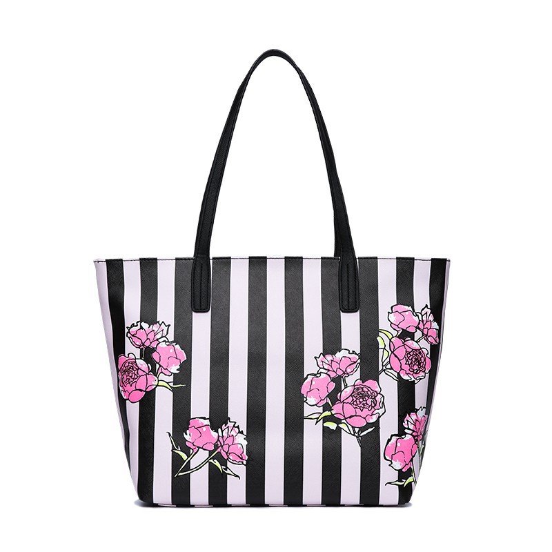 victoria secret floral tote bag