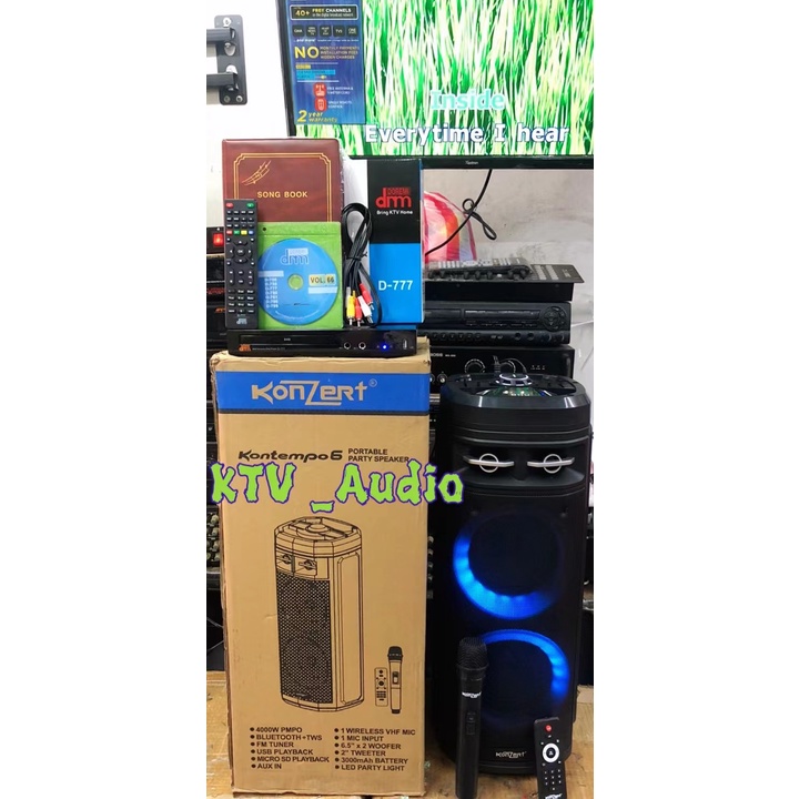 Konzert Original Kontempo 6 Karaoke Portable Party Speaker with Megapro