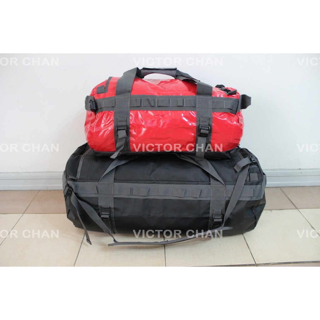 north face duffel red