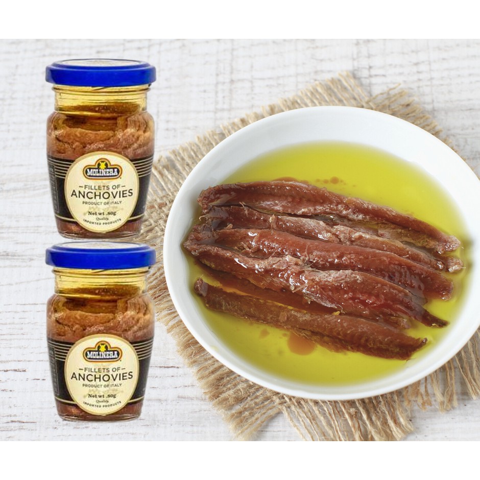 Molinera Anchovy Fillets in Oil 80g (2 jars) Shopee Philippines