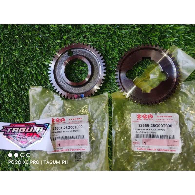 balancer raider 150 carb genuine drive and driven gear brandnew(SGP