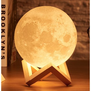 Wood Bracket Moon Lamp Holder Detachable Wooden Stand for 3D Printing Moon O4X5 