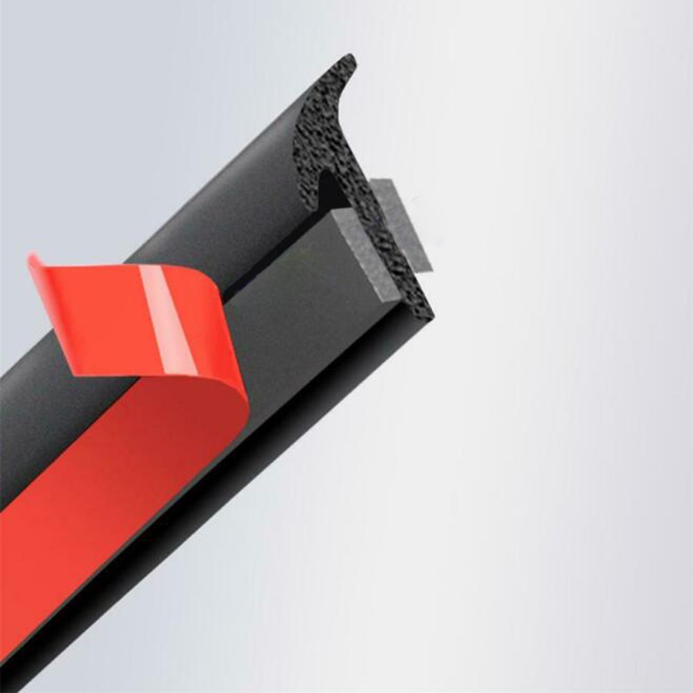 5M Rubber Sealing Strip Car Headlight Bumper Lip Weatherstrip W/ Dual