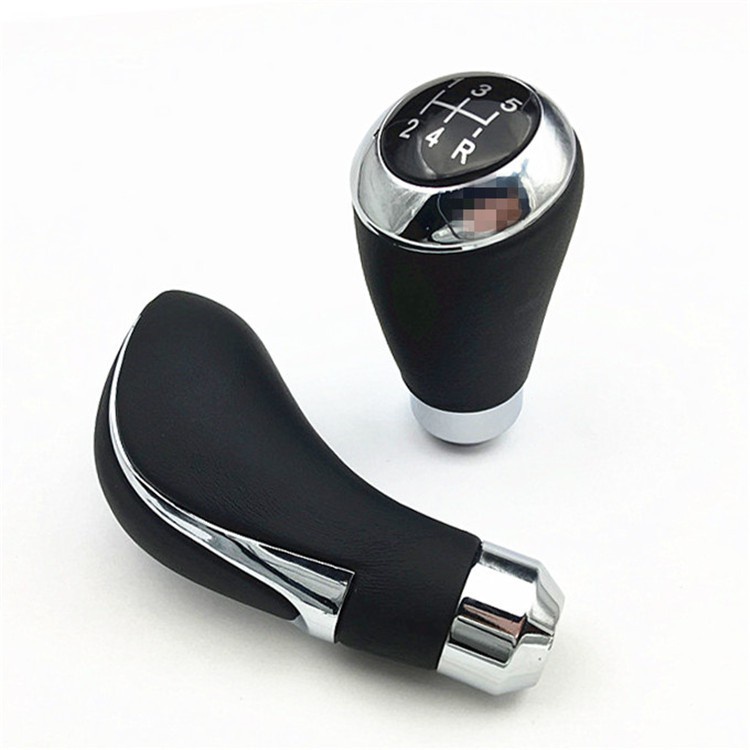 Universal Car Leather Aluminum Manual Gear Stick Gearstick Shifter