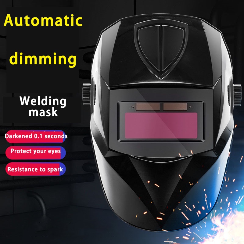 Solar Welding Helmet for Welders with Protective Sheets Autodarkening