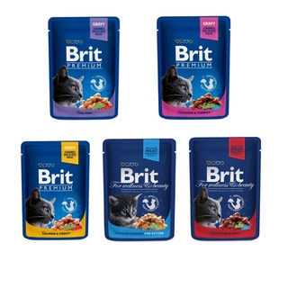 Free Shipping COD▽☜♞❈Brit Premium Cat Wet Food Pouch 100g▼