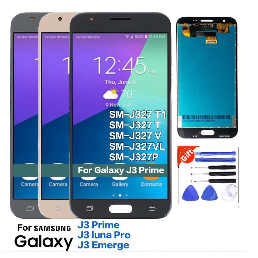 For Samsung Galaxy J3 Prime 17 Lcd J327 J3 Emerge J327w J327v Screen Touch Display Repair Fullset Shopee Philippines