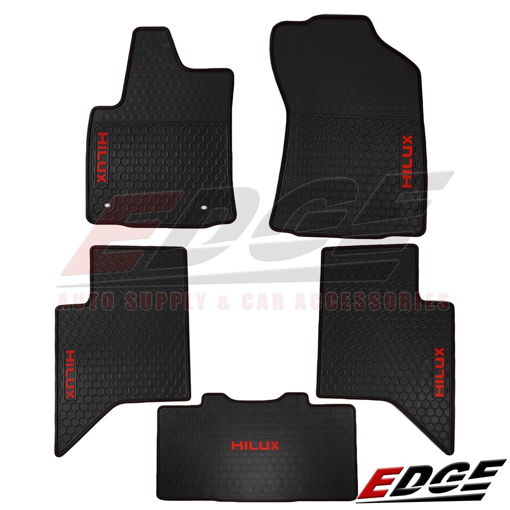 Toyota Hilux 2015 2019 Premium Rubber Matting 5pcs Set Car Mat