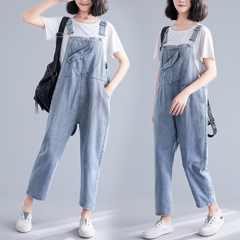 fat girl in overalls