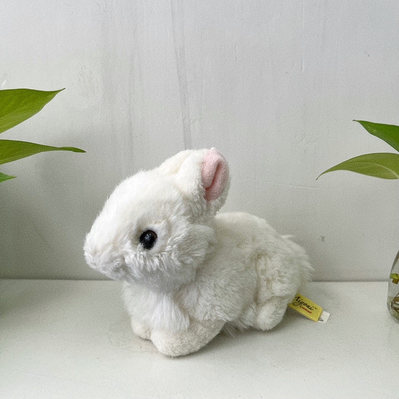 White Rabbit Doll Lifelike Cute Rabbitwareed plush toy Animal Doll