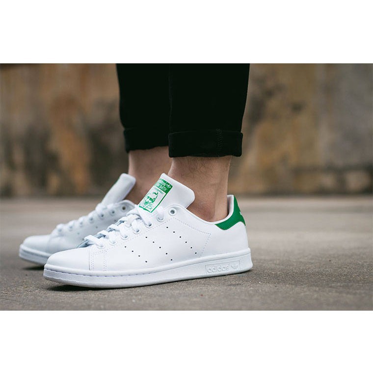 stan smith green on feet