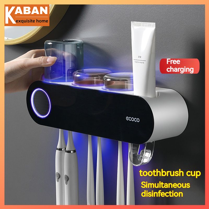 Plug-In-Free Smart Toothbrush Sterilizer Wall-Mounted Ultraviolet ...