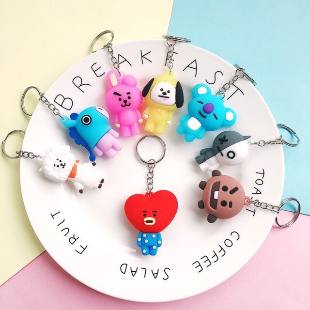 BT21 kpop bts cooky mang key ring chain bag pendant keychain Shopee