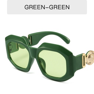 (HENGHA) Western Fashion Colorful Sunglasses New Fashion Design Polygonal Shade Sunglasses #8