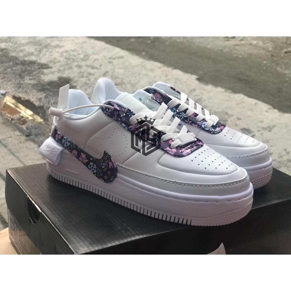 nike air force with flowers