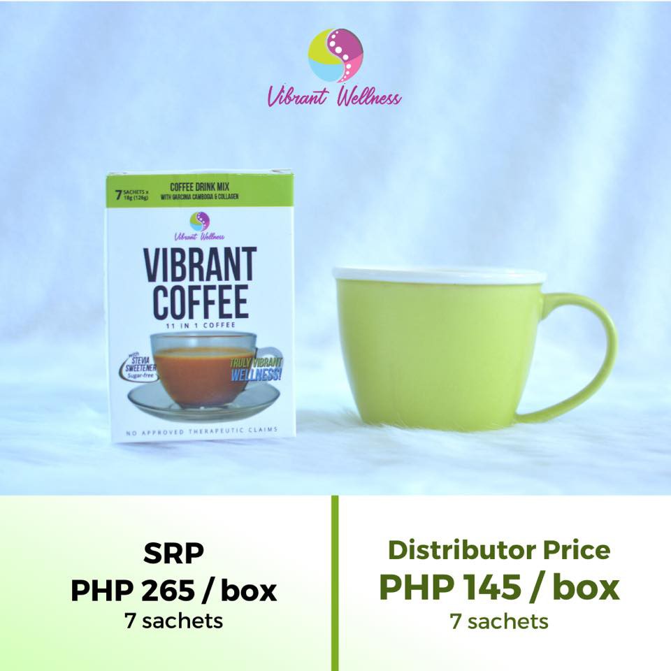 Vibrant Coffee with only 88 kcal and 12g Total Carbs! Perfect for those