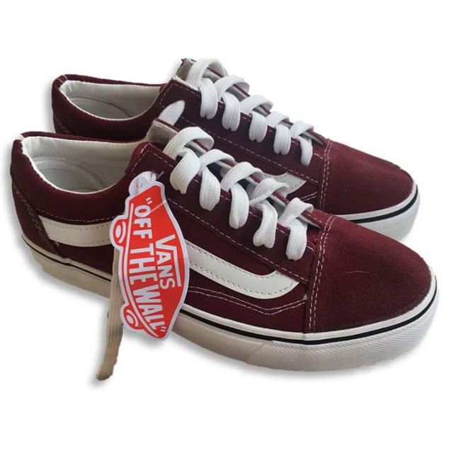 vans old school maroon