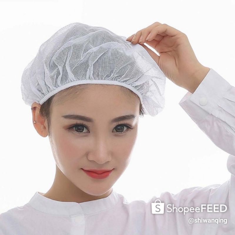 1pcs Chef Unisex Food Manufacturer Workshop Kitchen Hairnet Dust Cap Work  Cap Cook Hat | Shopee Philippines