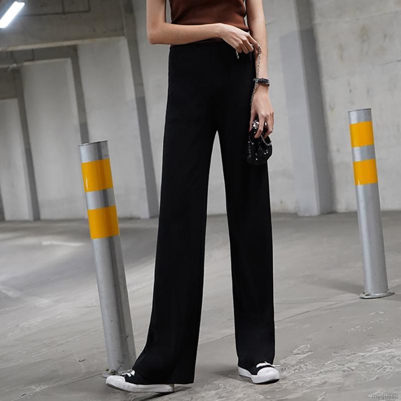 high waisted polyester pants
