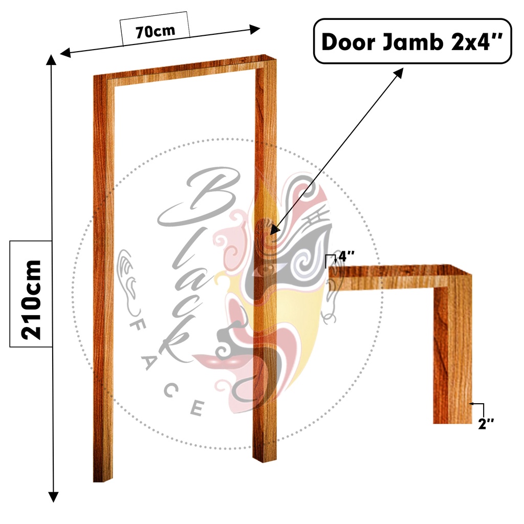 Blackface Door Jamb 2x4" Shopee Philippines