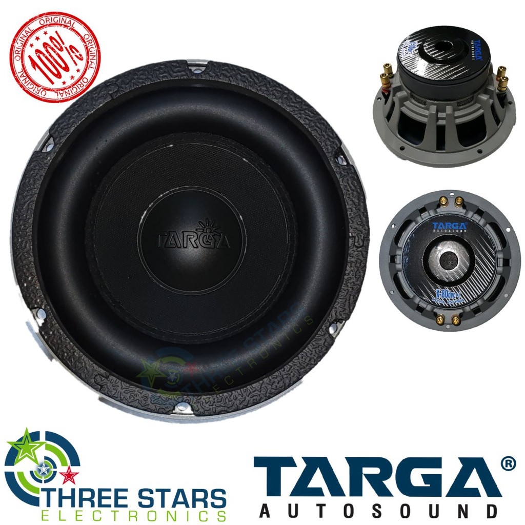 Targa x 100 i X100i DVC 10" Dual Coil Subwoofer 300w x100i Shopee