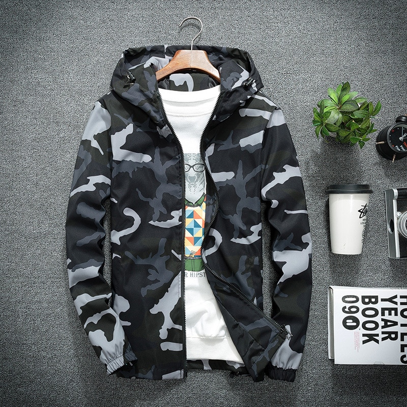 Booth Stearinlys Mistillid Tactical Camouflage Jacket Men Hoodie Streetwear Camo Hooded Windbreaker |  Shopee Philippines