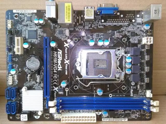 Used 100% ASRock (H61M-VS4 )(H61M-VG4)( H61M-VS) (H61M-VS3) H61 H61M LGA  1155 DDR3 RAM 16G Integrated graphics Motherboard