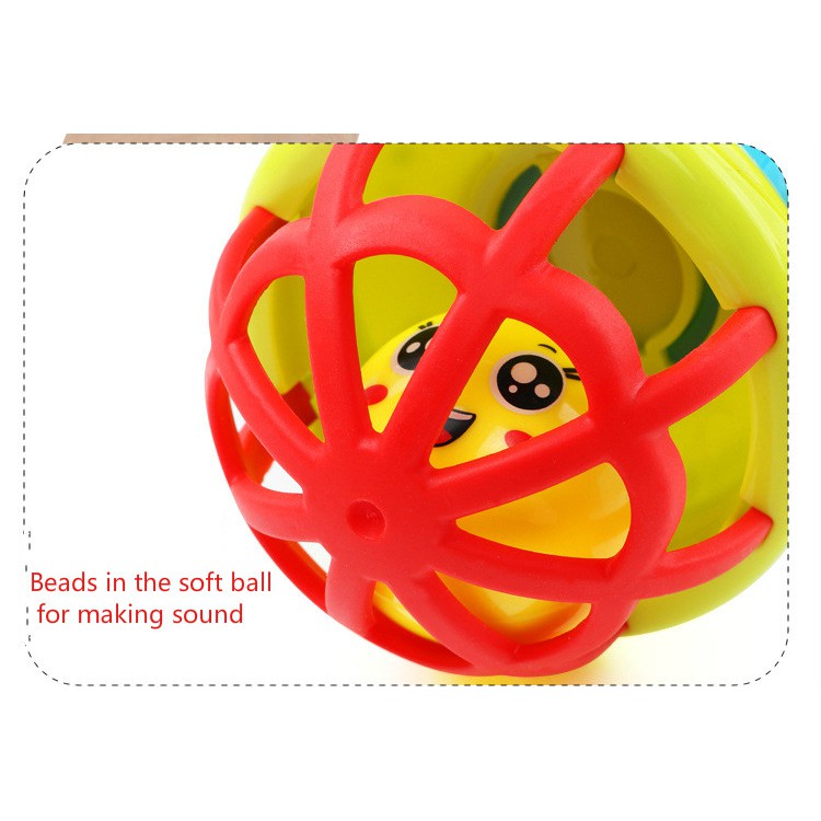 Baby Toy Bell Teether Rattles Rattle Toys Rubble Ball Hand-eye Newborn Touching for Babies Colorful Non Toxic BPA Free