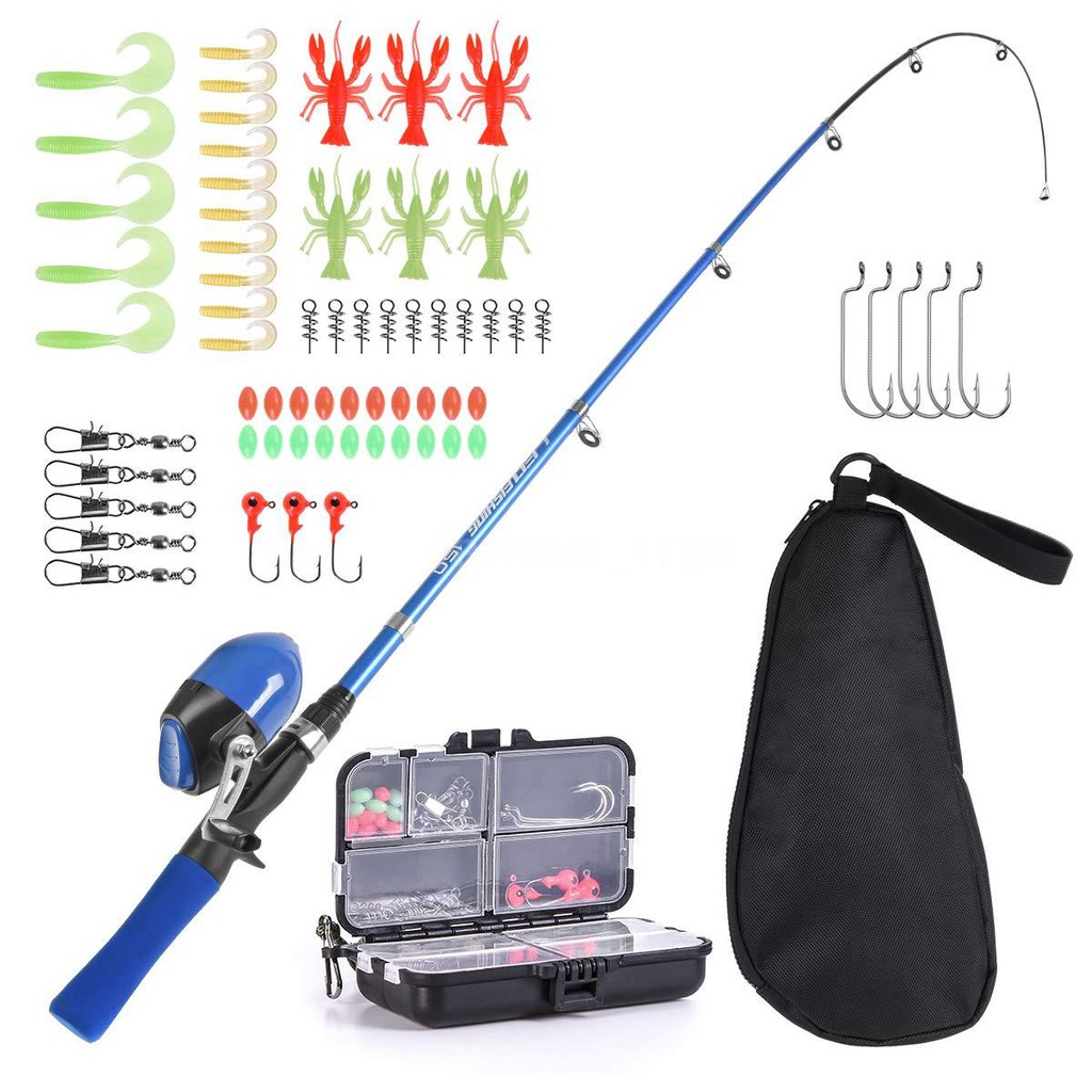 kids fishing rod set