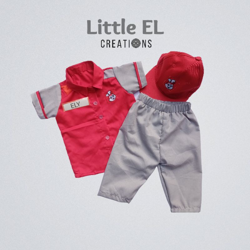 Jollibee Crew Uniform Costume For Baby Boy And Kids Shopee Philippines