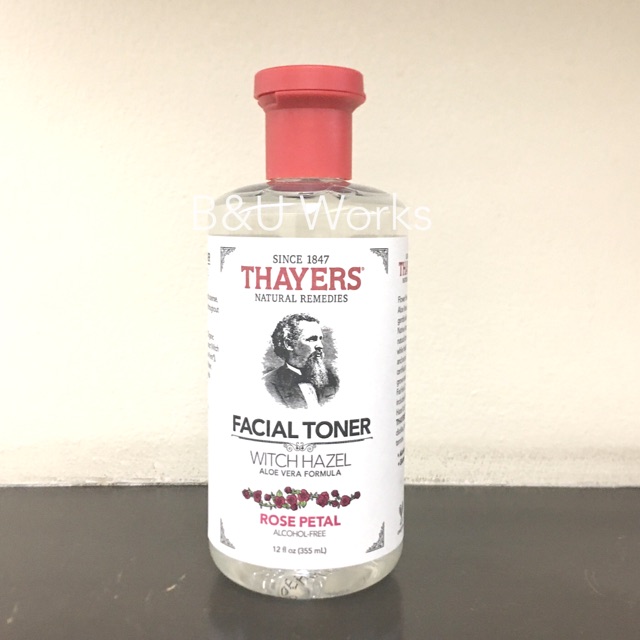 Authentic Thayers Facial Toner Witch Hazel Rose Petal 12oz Shopee