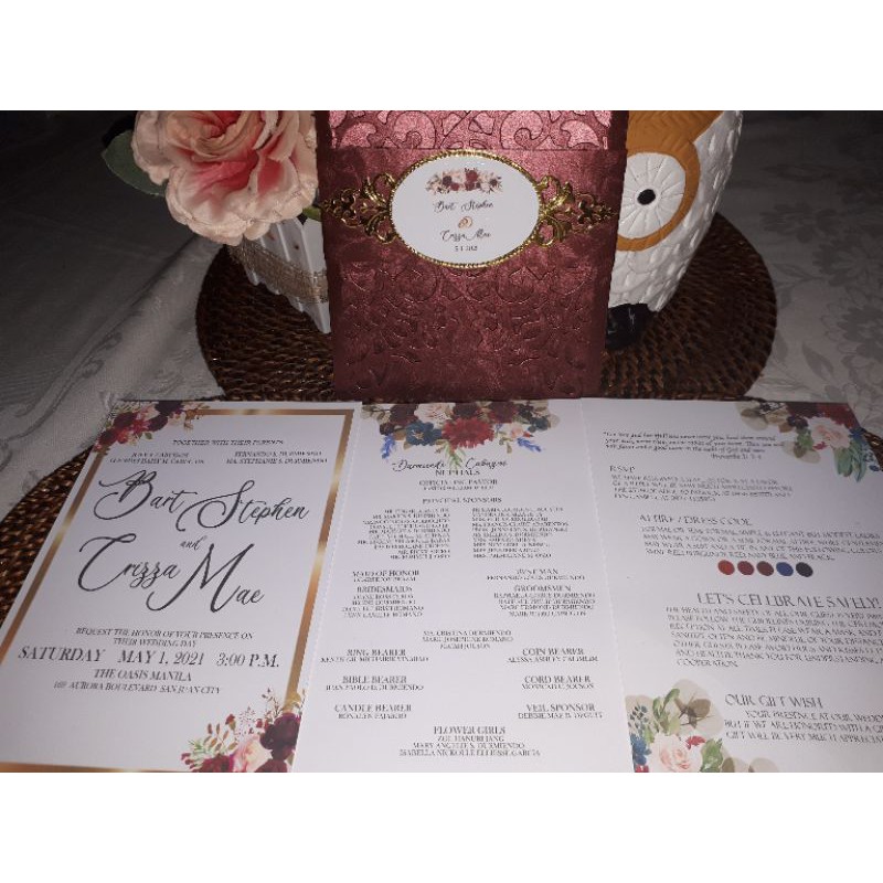 Wedding Invitation Sample Only Shopee Philippines