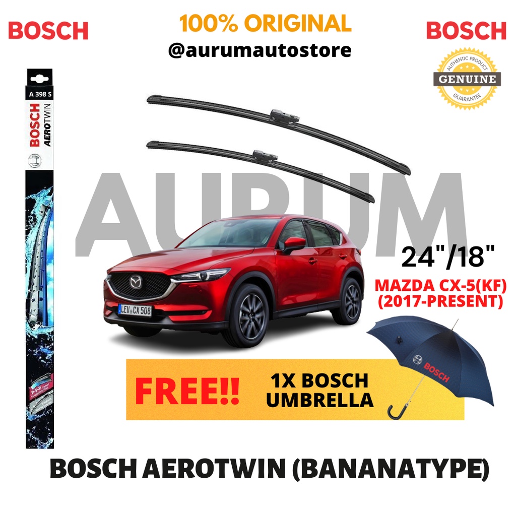 Bosch Aerotwin Wiper Blade set for Mazda CX5 2017, 2018, 2019, 2020