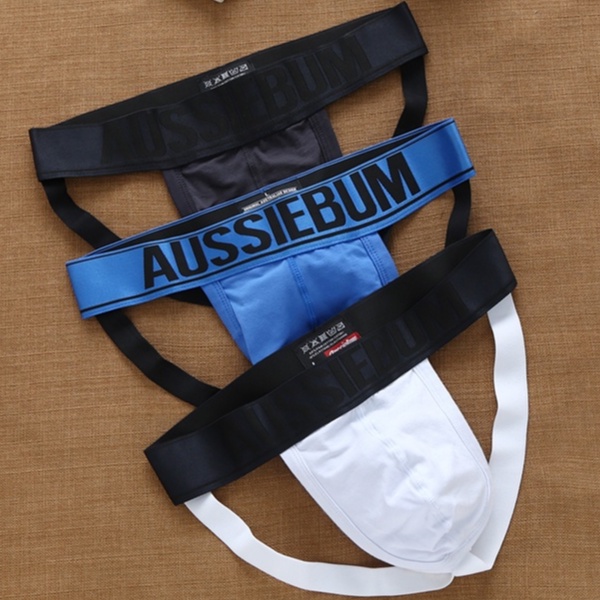 Aussie bum Men's Jockstrap Underwear Sexy Cotton Jock Strap Briefs