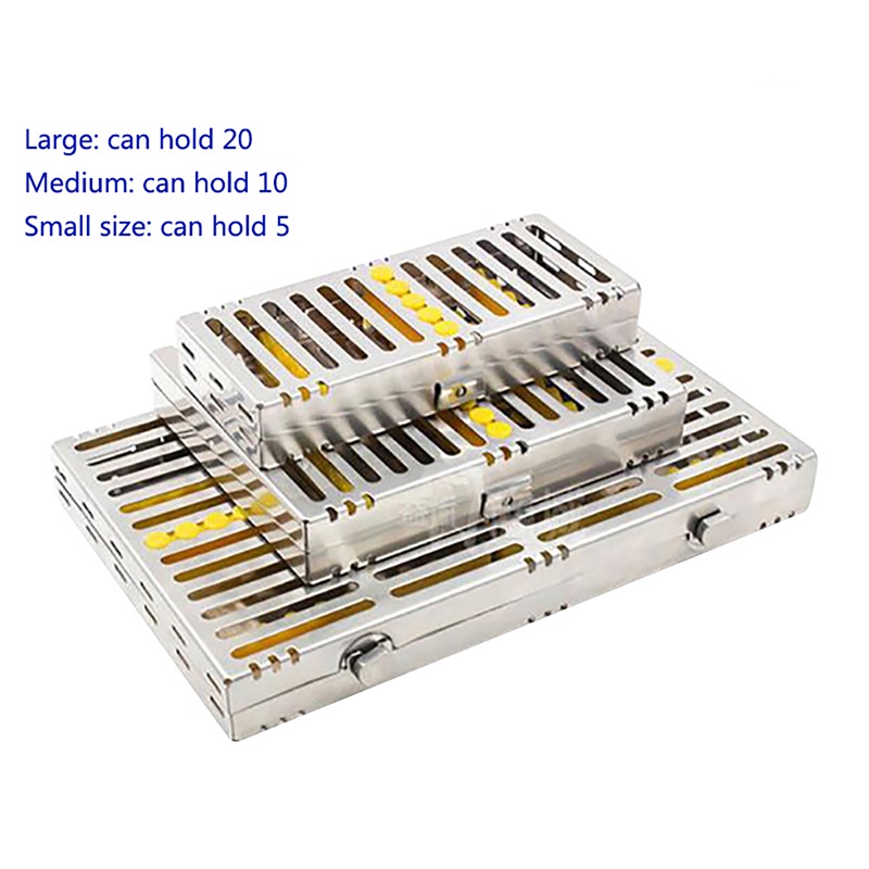 Dental File Burs Sterilization Rack Autoclavable Sterilization Box Disinfection Tray Dentistry