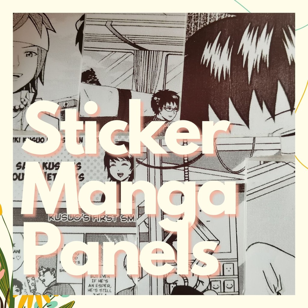 Saiki K Sticker Manga Panel A6 Please Check Description Shopee Philippines