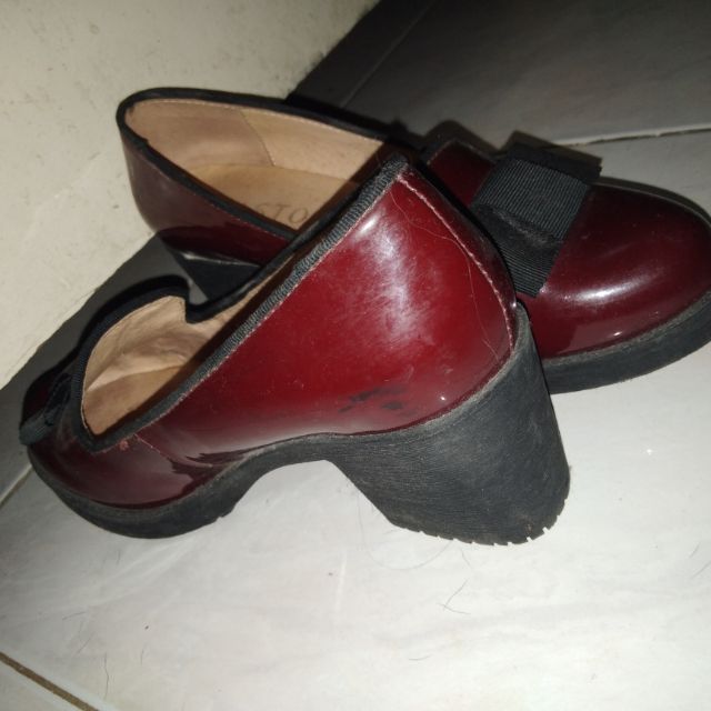 red platform shoes