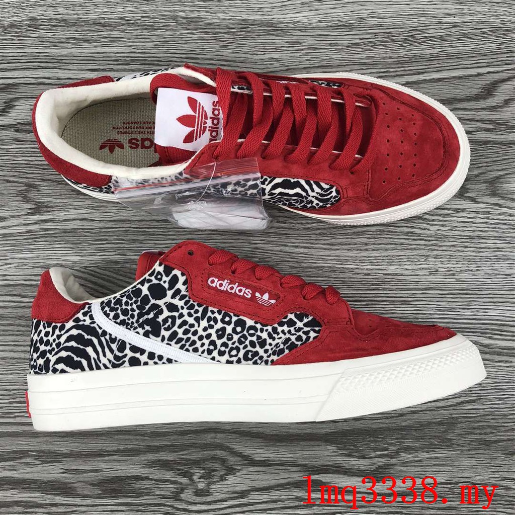 adidas continental vulc leopard