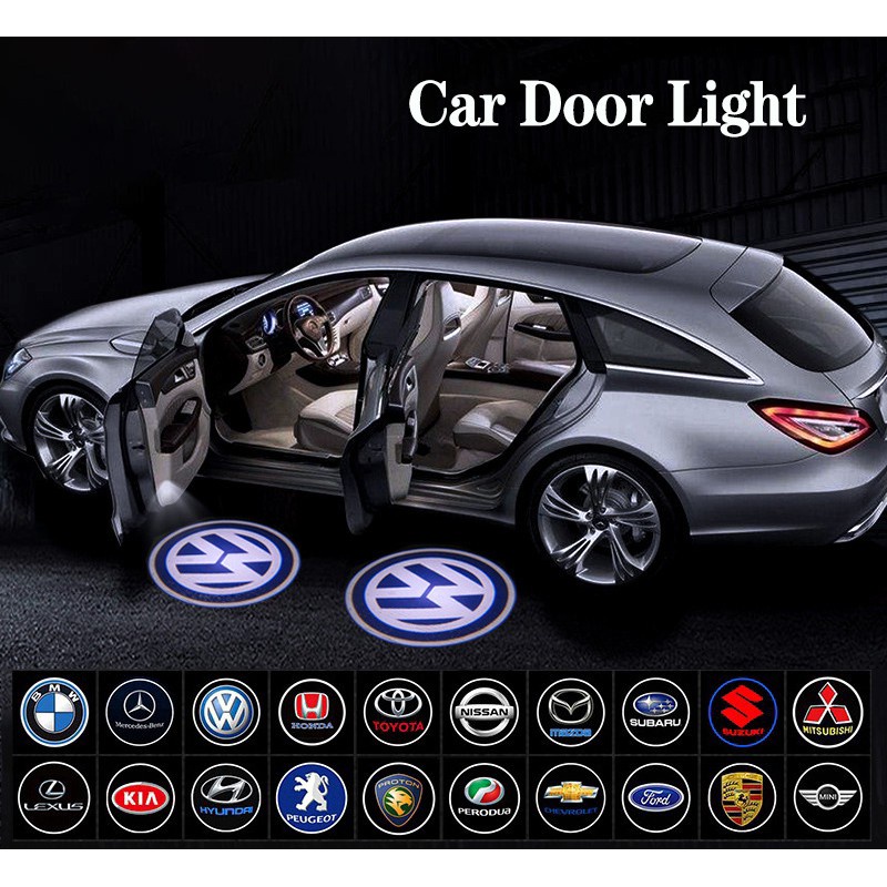 Fast Shipping 1pcs Car Door Light LOGO Wireless Car Projection Cree LED
