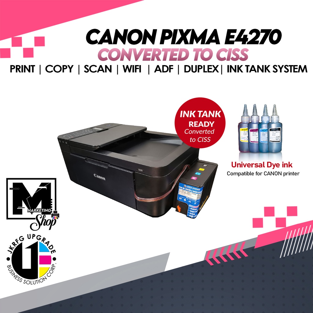 Canon E4270 Compact Wireless AllInOne with Fax Printer / Converted