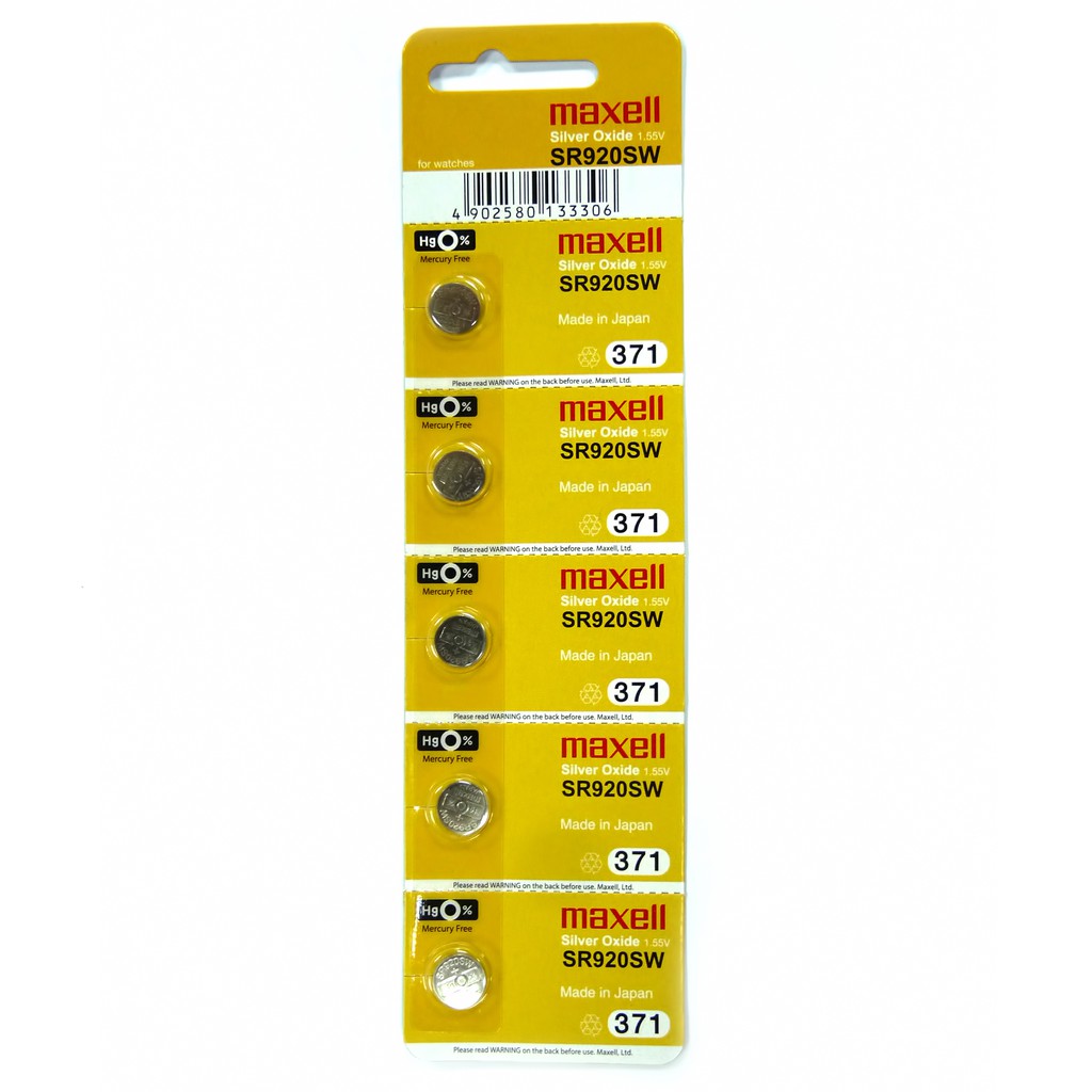 Maxell SR920SW Silver Oxide Battery Pack of 5 | Shopee Philippines