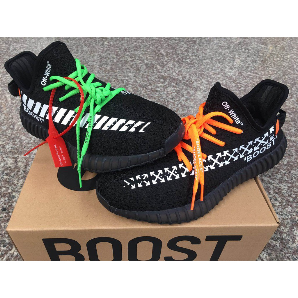 green and orange yeezys