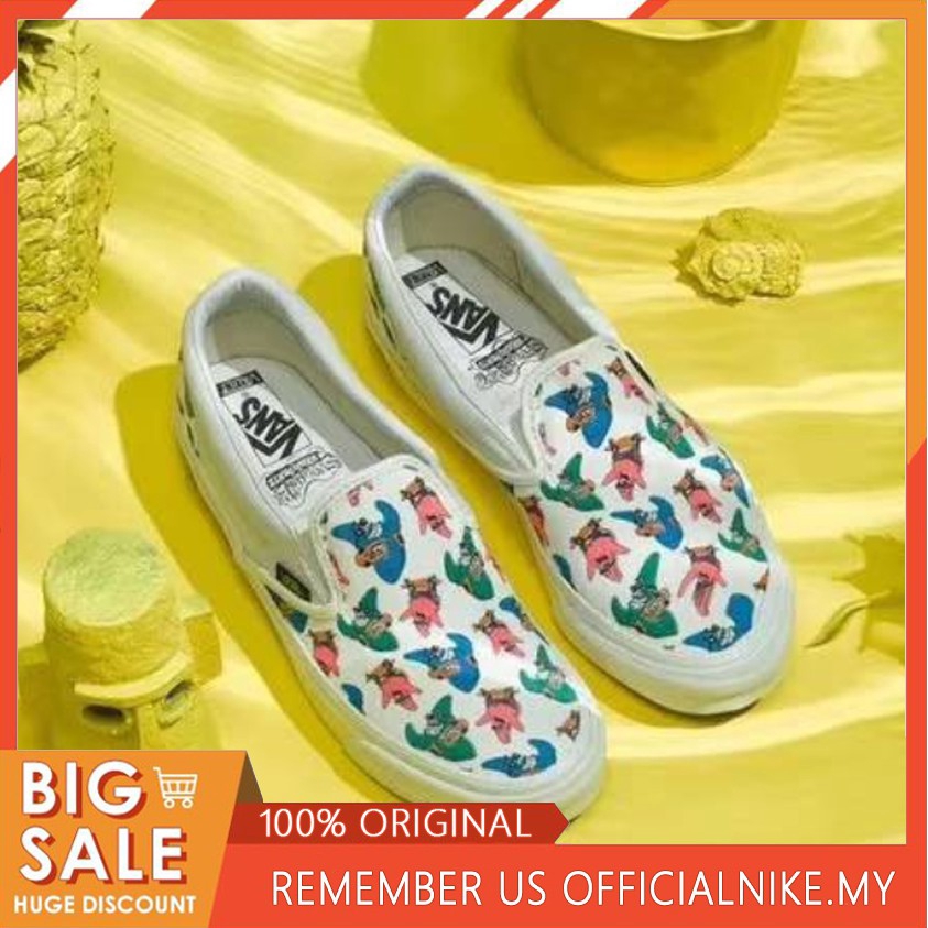 vans slip on spongebob