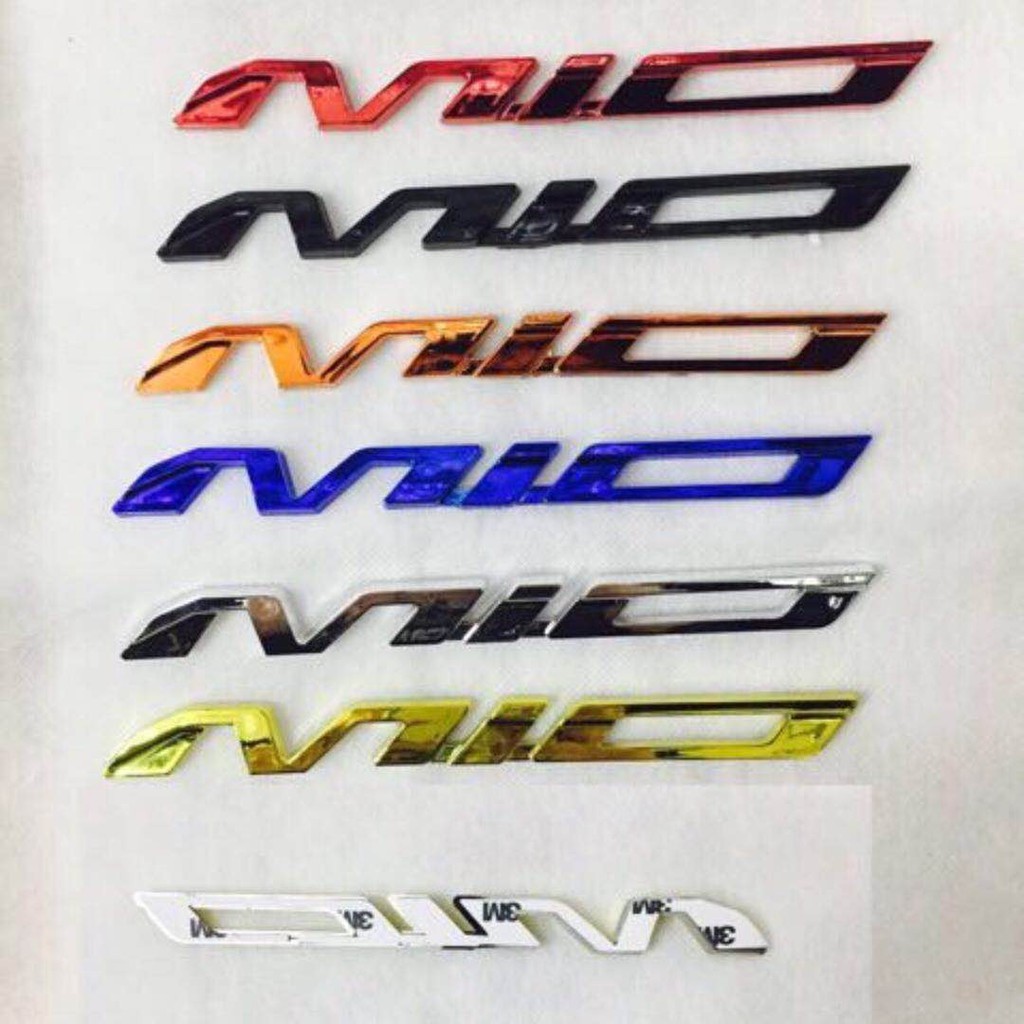 Luisone Motorcycle Emblem mio 3M sticker acrylic | Shopee Philippines