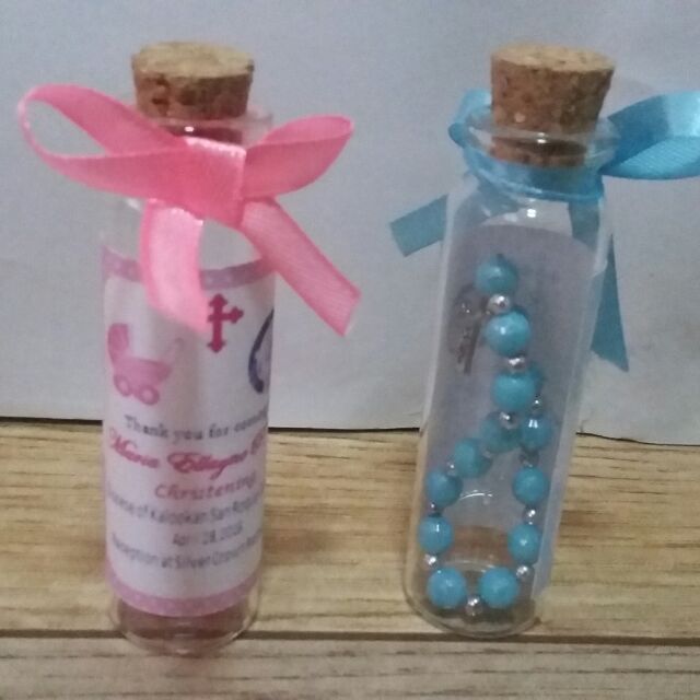 Rosary in a Mini Cork Bottle Souvenirs and Giveaways Shopee Philippines