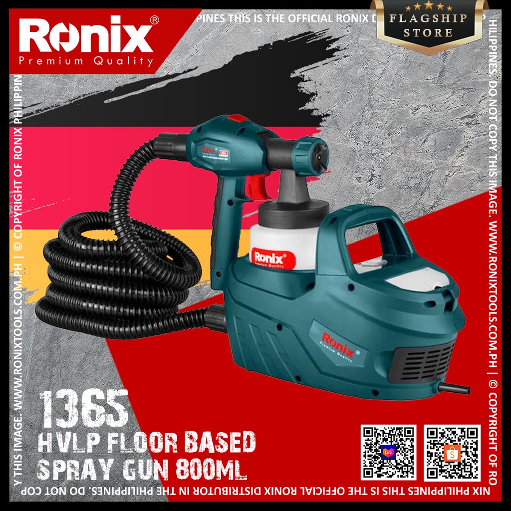 Ronix 1365 Premium Quality Germany HVLP Floor Based Spray Gun 800ml