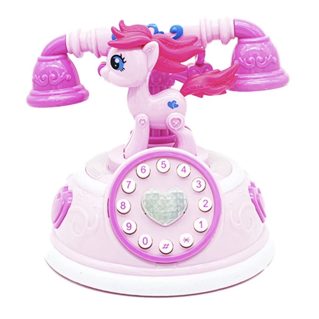 My Little Pony Telephone Toy Light Sound Battery Operated Vintage