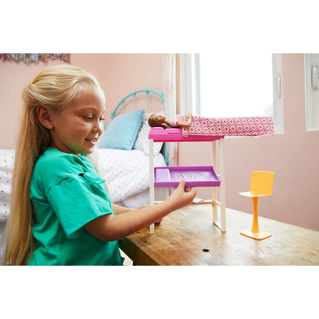 barbie loft bed playset