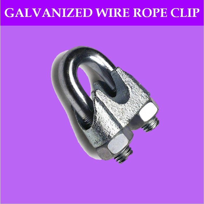 Steel Cable Clip 38mm 50200pc Wire Rope Clip GI Cable UClamp Saddle
