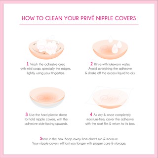 PRIVE Mini Silicone Re-usable Nipple Cover in Nude Shade Washable Nipple Pasties Everyday #4